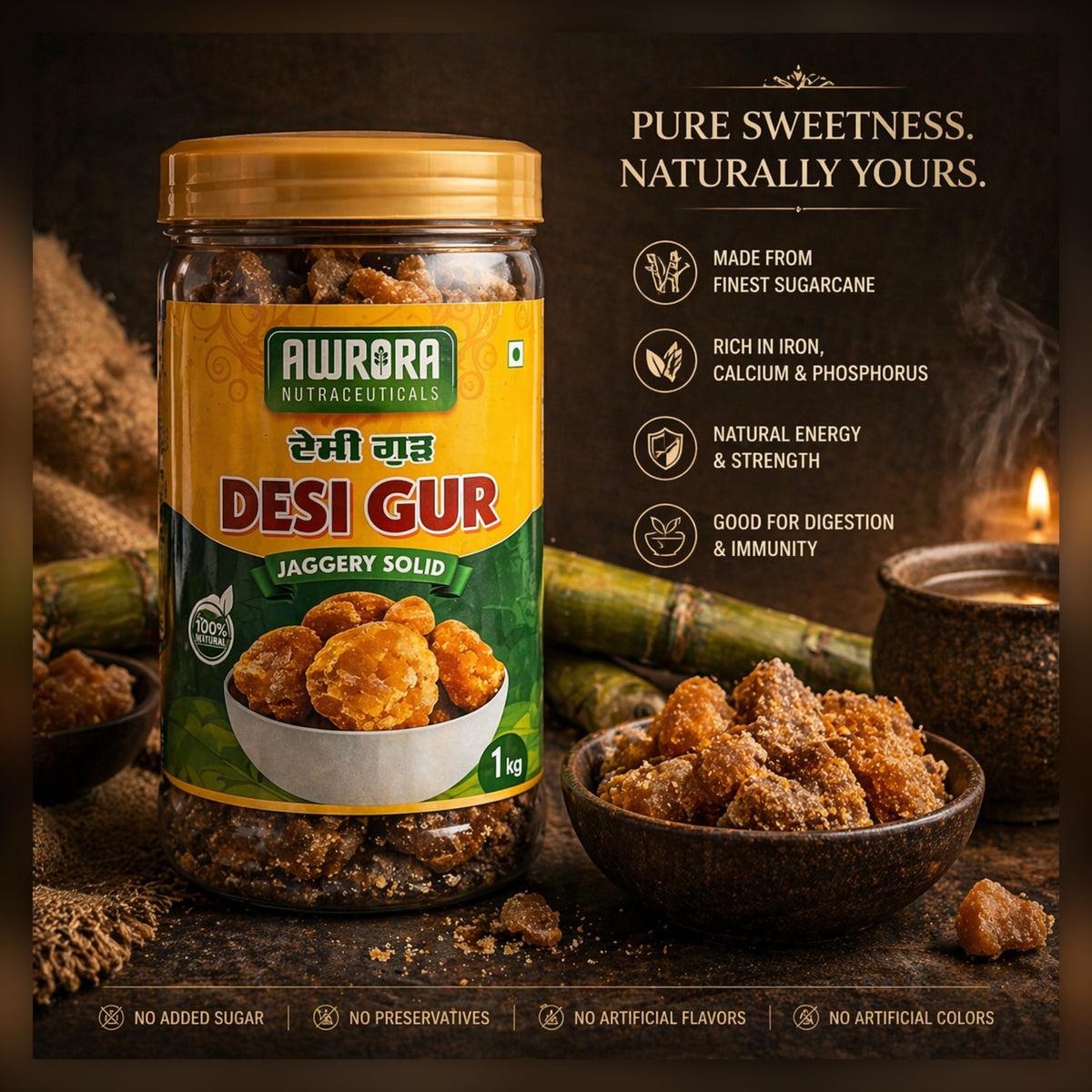 Premium Indian Gud (Jaggery)